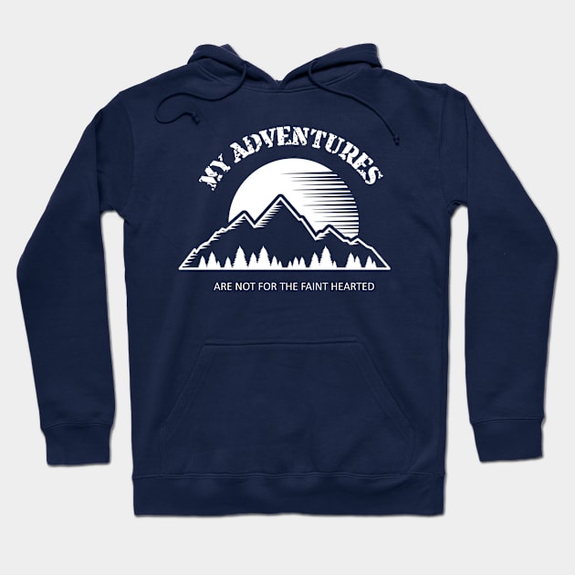 Adventure Awaits Gift for Adventure Lover Hoodie by FunFamilyGifts